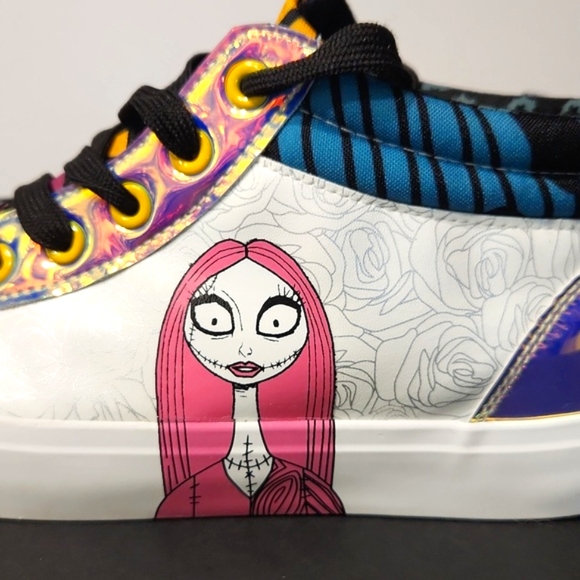 Disney Nightmare Before Christmas Jack Skellington Sally High Top Size 6 - Picture 7 of 16